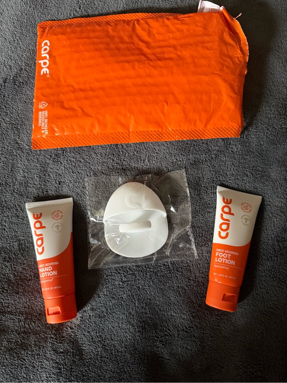 Carpe Women's Foot & Hand Lotion Duo in Orange - Hydrating Skincare Set
